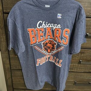 Chicago Bears Navy Blue Short Sleeve T Shirt Brand -JunkFood, Medium, navy blue
